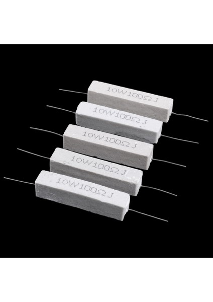 5 Adet 10W Watt 100 Ohm %5 Eksenel Telli Çimento Dirençler (Yurt Dışından) fırsatları