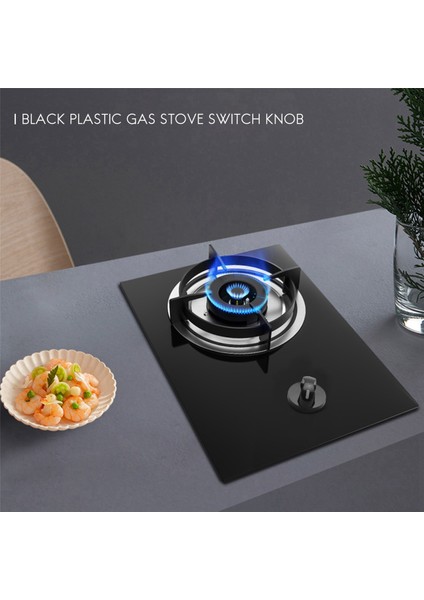 4x Plastik Mutfak Gaz Sobası Soba Fırın Kontrolü Döner Düğme Siyah (Yurt Dışından) modelleri