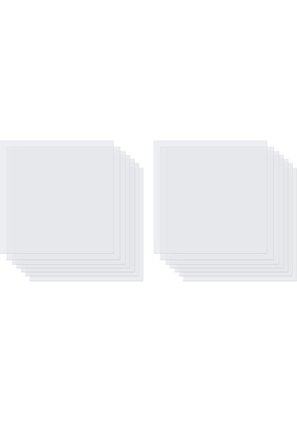 10 Adet 7mil Boş Şablon Sayfaları, 12 x 12 Inç Mylar Şablon Şablonu (Yurt Dışından)