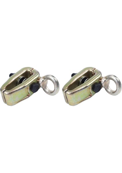 2x Dayanıklı 2 Yollu 5 Ton Kendinden Sıkma Kelepçe Oto Araba Gövde Onarımı Çekme Kelepçesi Ekipman Çerçevesi Geri Çekme Çarpışma (Yurt Dışından)