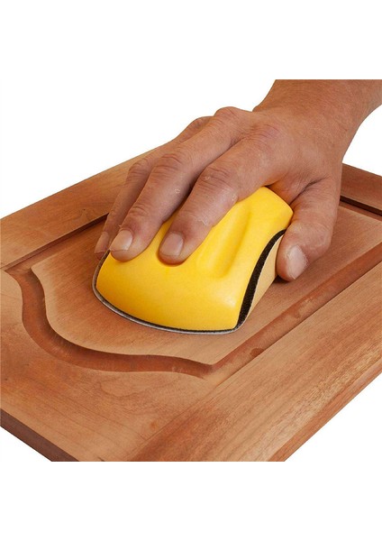 4x 6 Inç El Zımpara Bloğu Kanca ve Döngü Zımpara El Pedi Parlatma Pedi Aşındırıcı Aletler (Yurt Dışından)