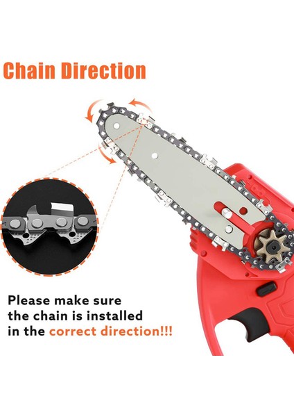 2 Adet 4 Inç 1/4 Inç Kılavuz Testere Zinciri Mini Testere Zinciri Için 4 Inç Akülü Elektrikli Taşınabilir Pil El Testeresi (Yurt Dışından) indirimleri