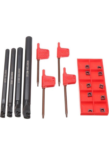 4 Takım 7/8/10/12MM Torna Sıkıcı Bar Torna Takım Tutucu 10 Adet 0602 Karbür Uç Bıçakları Torna Torna Makinesi Için (Yurt Dışından) modelleri