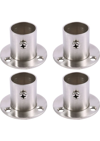 4x Dolap Gardırop 22MM Dia Boru Asılı Ray Çubuk Ucu Destek Braketi (Yurt Dışından)