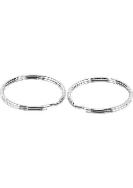 20X Kalite 50MM Anahtarlık Bölünmüş Yüzük Seti Ağır Hizmet Tipi Nikel Anahtar Döngü Yaylı Çember (Yurt Dışından)
