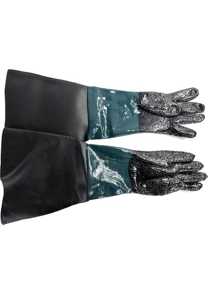 Kumlama Kumlama Için Lastik Kumlama Eldivenleri Kumlama Kabini Kumlama Eldivenleri Sandblaster Parçaları 23,6 Inç (Yurt Dışından)