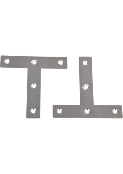 20 Adet Açı Plakası Köşe Desteği Düz T Şekli Tamir Braketi 80MM x 80MM (Yurt Dışından)