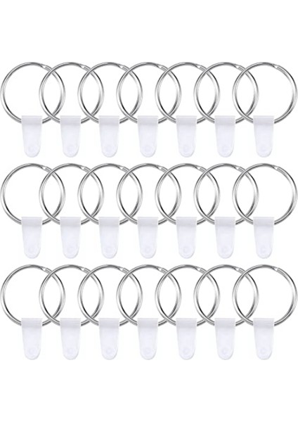 El Sanatları Için 100 Takım Anahtarlık Yüzükler, Yuvarlak Bölünmüş Anahtarlıklar, Geçmeli Sekmeli Metal Anahtarlık Konektörü, Boşluklar Anahtarlıklar (Yurt Dışından)