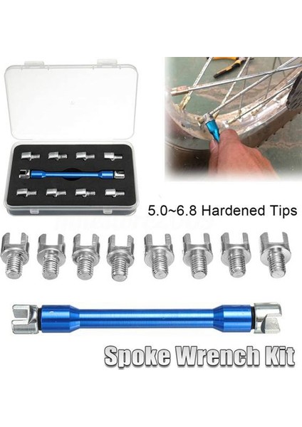 1 Takım Mavi Motosiklet Tel Anahtarı ve 10 Parça Sertleştirilmiş Uç (Yurt Dışından) fiyatları