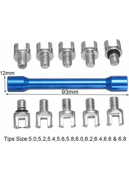 1 Takım Mavi Motosiklet Tel Anahtarı ve 10 Parça Sertleştirilmiş Uç (Yurt Dışından) modelleri