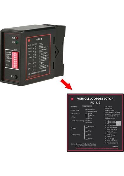 Otopark Için 3x PD132 Tek Kanallı Endüktif Araç Döngü Dedektörü (Yurt Dışından) fırsatları