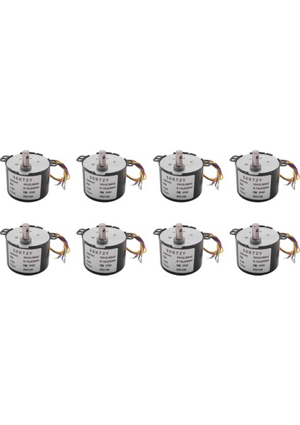 8x 50KTYZ AC220V 10W 0.5A 2.5r/ Min Kalıcı Mıknatıslı Senkron Motor Ac Dişli Azaltma Motoru Cw / Ccw (Yurt Dışından)