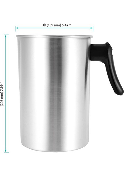 2'li Paket Alüminyum Mum Yapımı Yatırma Kazanları, 4 Lb Balmumu Eritme Potası (Yurt Dışından)