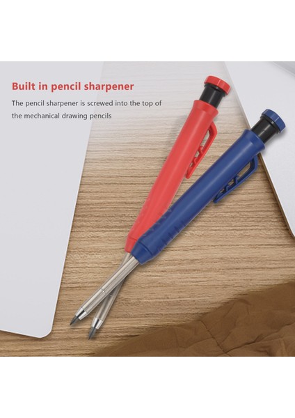 3 Düz Renkli Ağaç Işleme Kalemleri, Uzun Nosil Otomatik Kalem (Yurt Dışından) modelleri