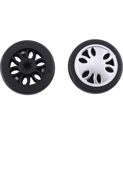 Bagaj Tekerleklerinin Değiştirilmesi 50MM x 13MM Kitleri Evrensel Çevre Dostu Pu Bagaj Onarımı 4 Çift (Yurt Dışından)
