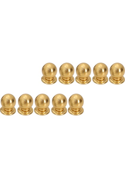10 Adet Dolap Kolları Yuvarlak Top Topuzlar Banyo Dolabı Kolları Altın (Yurt Dışından) fiyatları
