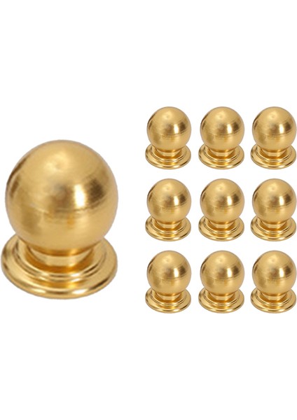10 Adet Dolap Kolları Yuvarlak Top Topuzlar Banyo Dolabı Kolları Altın (Yurt Dışından) modelleri