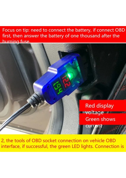 Obd2 12V Kapanma Belleği Abs Için Acil Durum Güç Kaynağı Pil Klipsi (Yurt Dışından) modelleri
