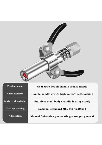 30 cm Hortum Dişli Gres Memesi 10000PSI ile 2x Gres Bağlayıcı (Yurt Dışından)