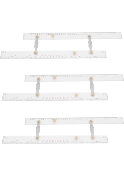 3x Deniz Cetveli Paralel Cetvel Deniz Grafikleri Paralel Cetvel Haritalama Noktaları Paralel Cetvel 450MM Çekmek Için (Yurt Dışından)