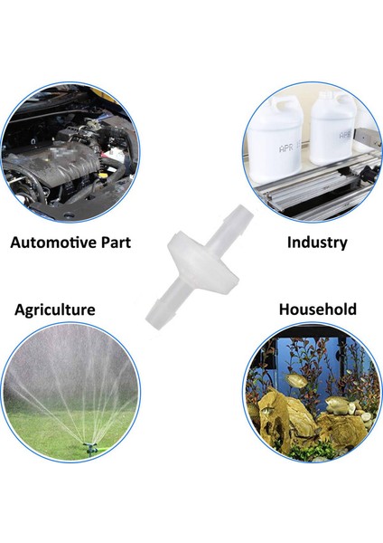 16 Adet 1/4 Inç Çek Valf 6mm Pvdf Tek Yönlü Valf Inline Çek Valf (Yurt Dışından) indirimleri