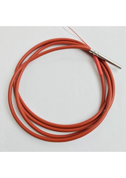 6x 2 Telli PT1000 Sıcaklık Sensörü Termistör Silikon Jel Kaplamalı 1.5 Metre Probu 45MM x 5mm -50-180 Santigrat Rtd'ler (Yurt Dışından) fırsatları