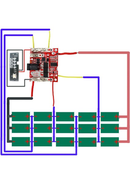 Zhipu Hongsong Jingmi Için 6x Li-Ion Durumda Devre Kartı Pcb Hiçbir Orijinal 18 V Lityum, 15 Delik (Yurt Dışından) fırsatları