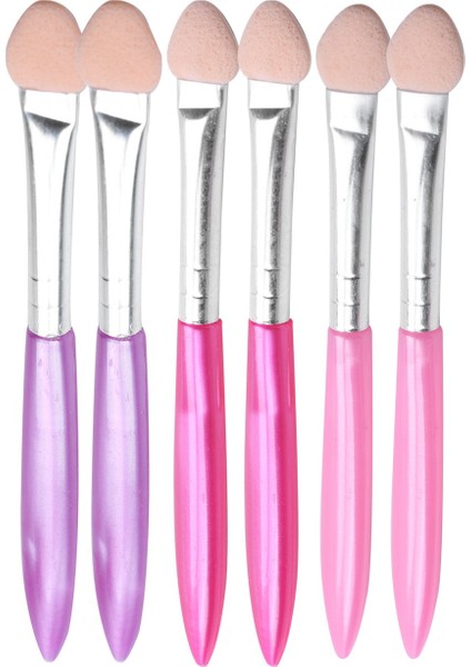 6 Adet Tek Uçlu Köpük Ucu Aplikatörlü Göz Farı Fırçası (Yurt Dışından)