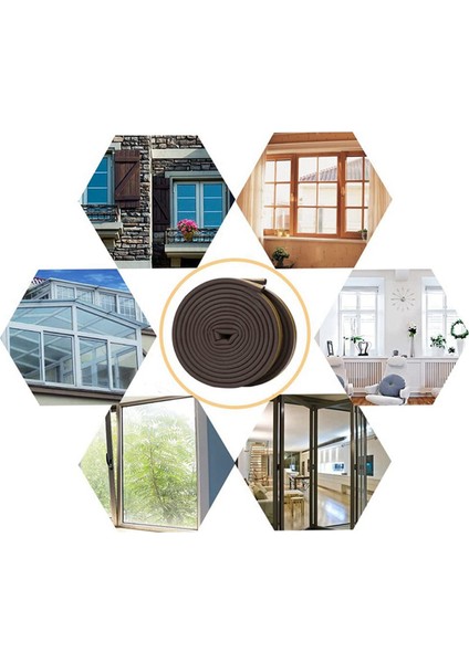 Rulo Eva Mühür Hava Durumu Şeridi Köpük Bant D Tipi 10M Kapılar Pencereler Taslak Hariç Tutma Çarpışma Önleyici Mühür Şeritleri (Yurt Dışından) indirimleri