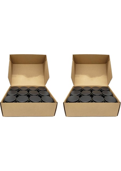 Mum Tenekeleri, 120 Parça, Mum Yapımı Için 4 Oz Metal Mum Kapları, Sanat ve El Sanatları, Kuru Depolama, Siyah (Yurt Dışından)