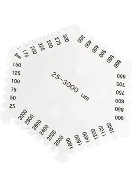 2x Yüksek Hassasiyetli Paslanmaz Çelik Altıgen Islak Film Tarak Enstrüman Paslanmaz Çelik Islak Diyafram Kalınlık Ölçer (Yurt Dışından) fiyatları