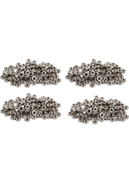 400 Adet M3 3mm Dişi Konu Altıgen Metal Somun Raptiye Gümüş Ton (Yurt Dışından)