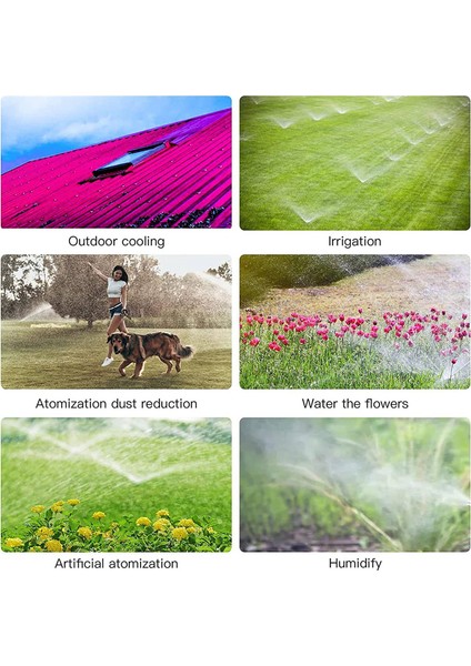 50PCS Ayarlanabilir Bahçe Damla Sulama Sisleme Nozulu Damlatıcı (Yurt Dışından)