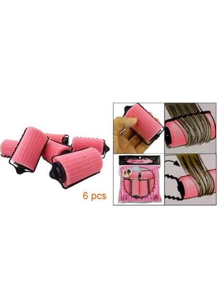 Kız Bayanlar Için 6 Pcs Saç Bakım Rulosu Stil Sünger Maşaları (Yurt Dışından)