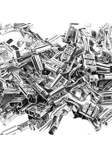 300X 6.3mm Yalıtımsız Dişi Maça Itmeli Sıkma Terminali 2.5mm² (Yurt Dışından) indirimleri