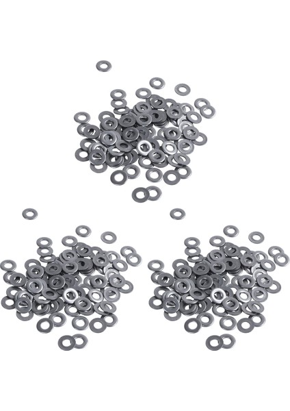 300 Adet M3 3 mm Metrik 304 Paslanmaz Çelik Düz Pul (Yurt Dışından)