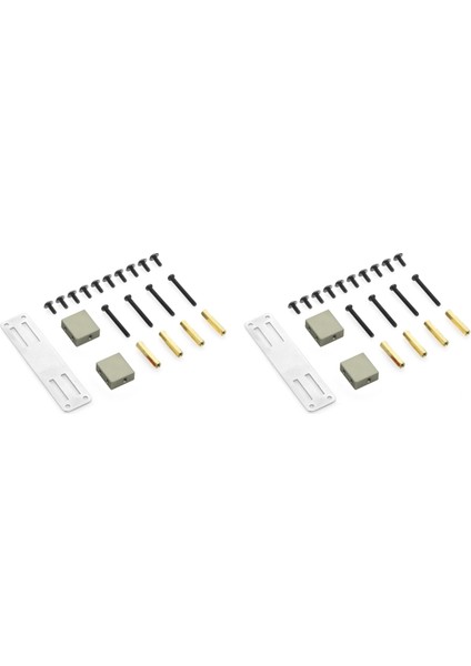 B16 B36 C24 1/16 Rc Araba, Titanyum Için 2x Metal Servo Braket Kiti (Yurt Dışından)