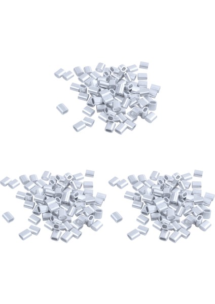 2mm Alüminyum Çift Delikli Tel Halat Kelepçe Klipsi Kol 240 Adet (Yurt Dışından)