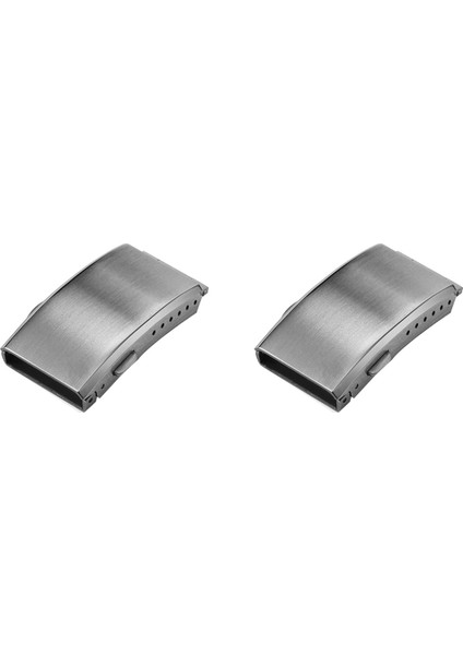 2x Saat Tokası Katlama Emniyet Öğütülmüş Toka Yedek Paslanmaz Çelik Kordonlu Saat Tokası, 22MM (Yurt Dışından)