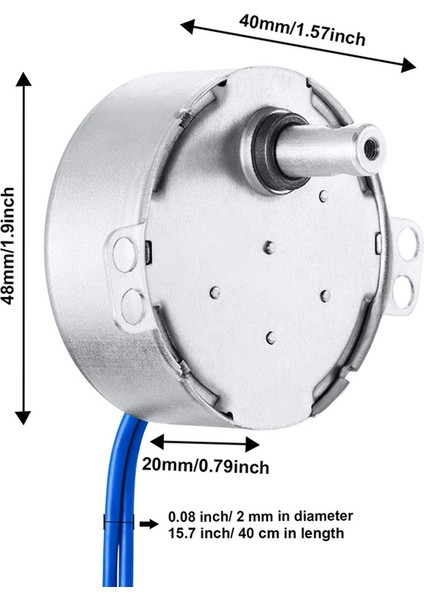 Senkron Motor Döner Tabla Senkron Motor 100-127 50/60 Hz 4W (Yurt Dışından)