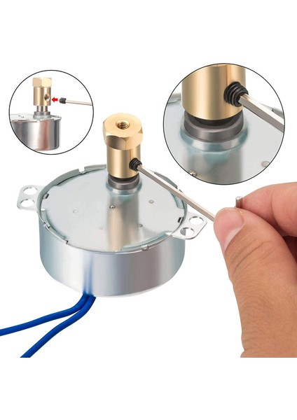 Senkron Motor Döner Tabla Senkron Motor 100-127 50/60 Hz 4W (Yurt Dışından)