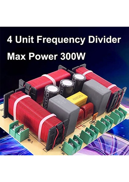 1pcs 4 Yollu 300W Hoparlör 4birim Devre Stereo Ses Geçiş Filtreleri (Yurt Dışından)