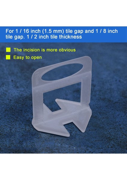 2000 Adet Kiremit Tesviye Sistemi Klipleri 1.5mm Dıy Fayans Eşitleyici Paspayı (Yurt Dışından) fiyatları