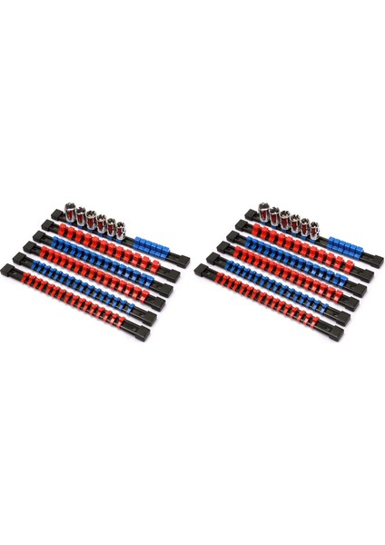 Abs Soket Düzenleyici Sürücü Soket Tutucu, 1/4 Inç x 64 Klips, 3/8 Inç x 60 Klips, 1/2 Inç x 48 Klips, 12 Parça Set (Yurt Dışından)
