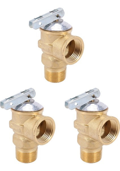 3 Adet 3/4 Inç Npt Kurşunsuz Su Isıtıcı Emniyet Valfi 150 Psi Pirinç Basınç Tahliye Vanası (Yurt Dışından)