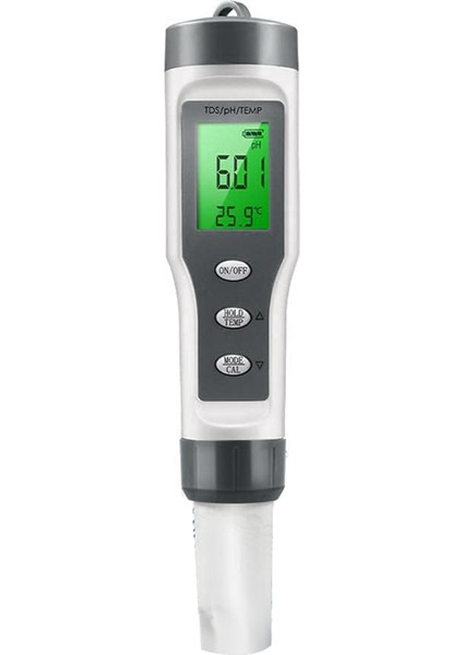 Su Için Tds/ph/sıcaklık 3'ü 1 Arada Ph Ölçer, Ph Kalemi Tds Su Testi (Yurt Dışından) fiyatları