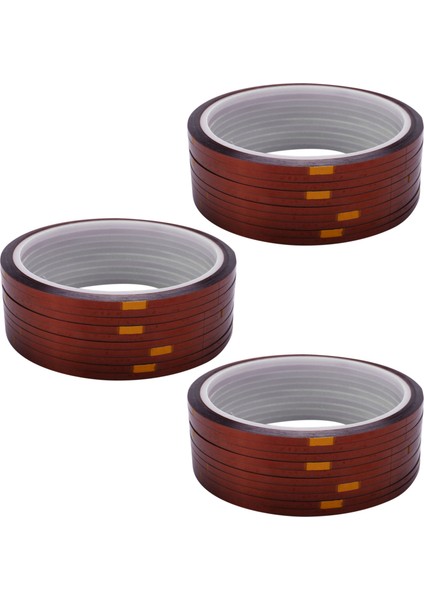 30 Rulo 33MX3MM Isıya Dayanıklı Isı Sıcaklığı Yapışkan Bant Süblimasyon Kupa Bandı, Kahverengi Renk (Yurt Dışından)