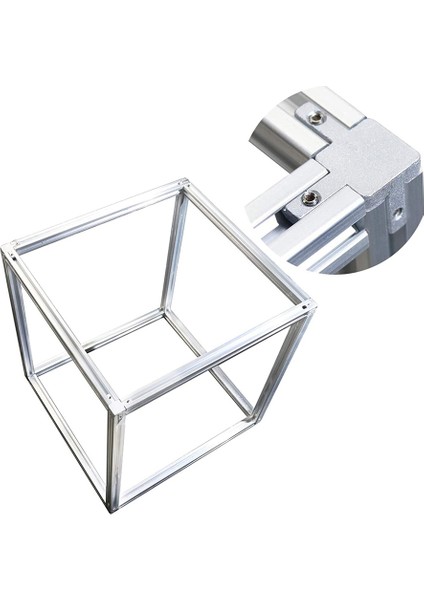 Adet 2020 Serisi 3 Yollu Uç Köşe Braketi Konektörü Avrupa Standardı Için 6mm T Yuvası 20X20MM Alüminyum Ekstrüzyon Profili (Yurt Dışından) modelleri