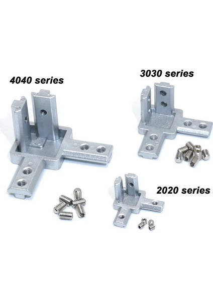Adet 2020 Serisi 3 Yollu Uç Köşe Braketi Konektörü Avrupa Standardı Için 6mm T Yuvası 20X20MM Alüminyum Ekstrüzyon Profili (Yurt Dışından) fırsatları