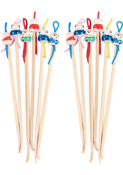 China Doll Decor Ahşap Kulak Çubuğu 6'lı (Yurt Dışından)